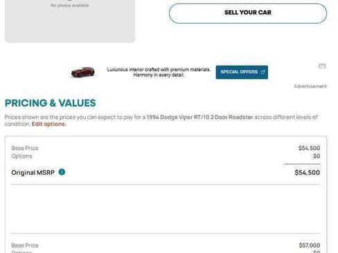 Used 1994 Dodge Viper RT/10 RWD image 17