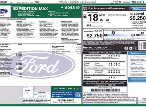 New 2026 Ford Expedition Max Platinum w/ Platinum Ultimate Package image 9