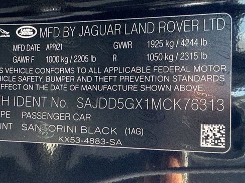 Used 2021 Jaguar F-TYPE Convertible image 34