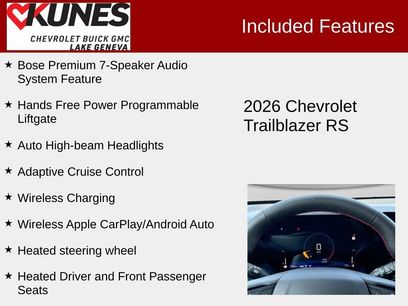 New 2026 Chevrolet TrailBlazer RS w/ Convenience Package