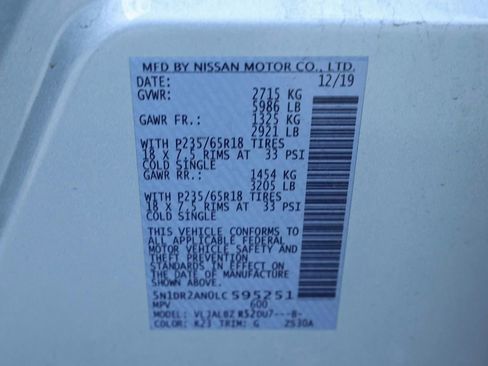 Used 2020 Nissan Pathfinder S image 33