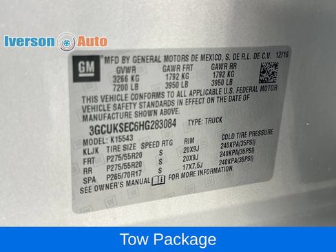 Used 2017 Chevrolet Silverado 1500 LTZ w/ Sport Package AWD/4WD image 14