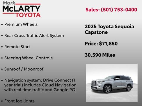 Certified 2025 Toyota Sequoia Capstone AWD/4WD image 30