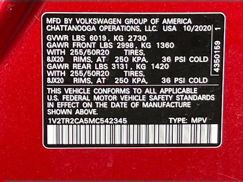 Used 2021 Volkswagen Atlas SEL Premium AWD/4WD image 34