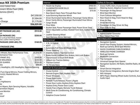 Used 2025 Lexus NX 350h AWD w/ Accessory Package (A2) image 34
