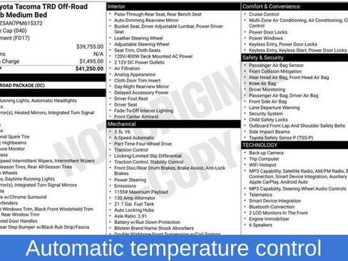 Used 2023 Toyota Tacoma TRD Off-Road AWD/4WD image 3