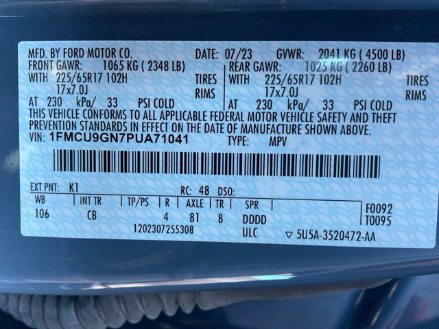 Used 2023 Ford Escape Active w/ Tech Pack #2 AWD/4WD image 46