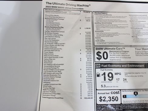 Used 2022 BMW M850i xDrive Convertible w/ M Carbon Exterior Package image 88