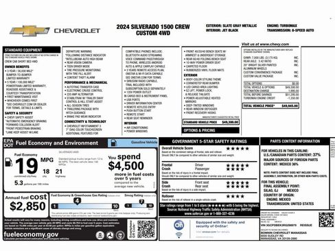 Used 2024 Chevrolet Silverado 1500 Custom image 2