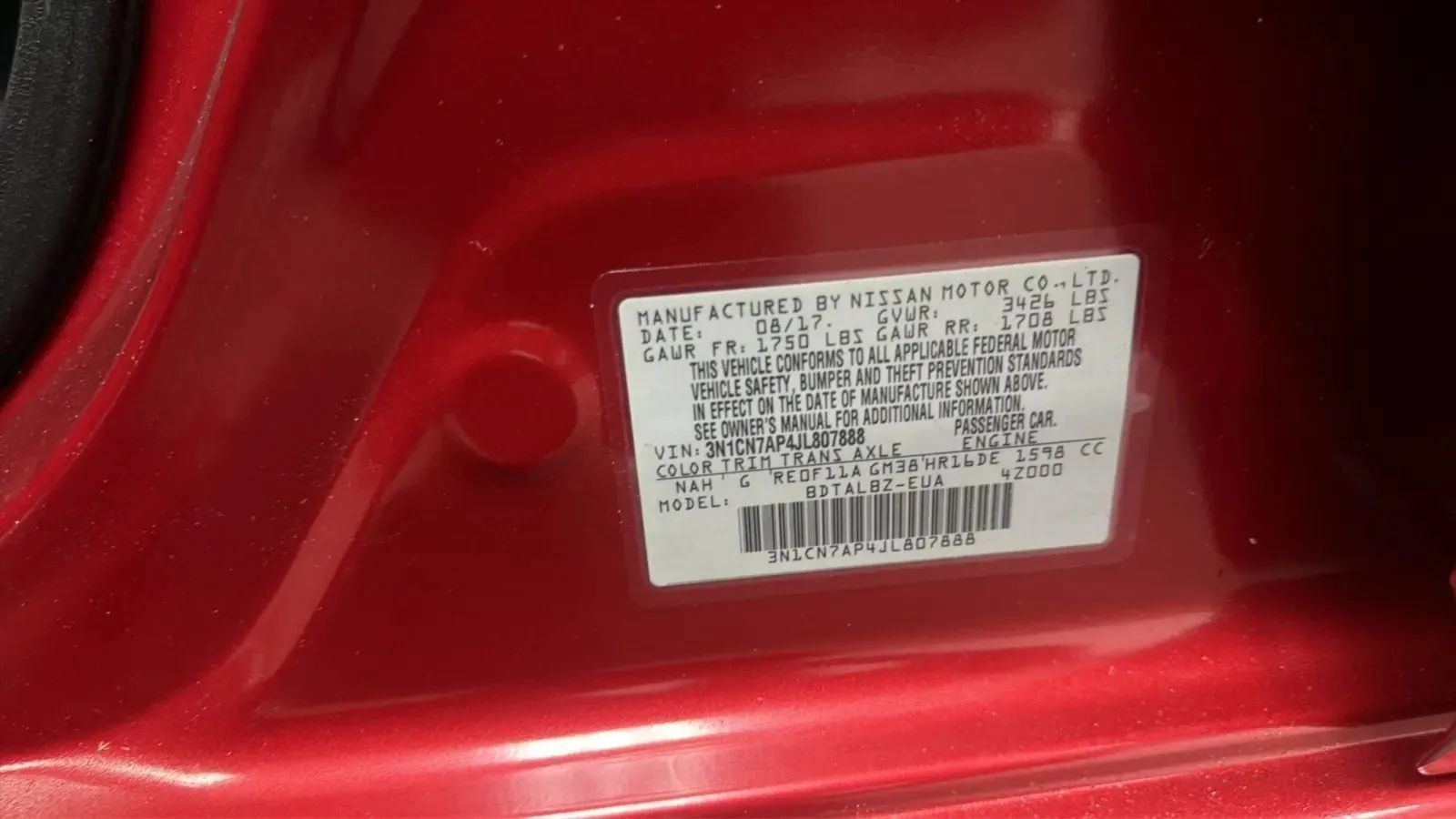 Used 2018 Nissan Versa SV w/ SV Special Edition Package FWD image 23