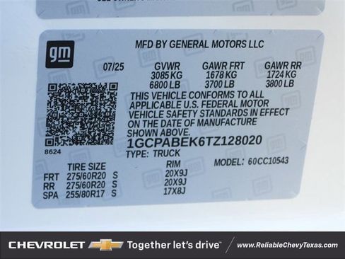 New 2026 Chevrolet Silverado 1500 Custom w/ LPO, Dark Essentials Package image 26