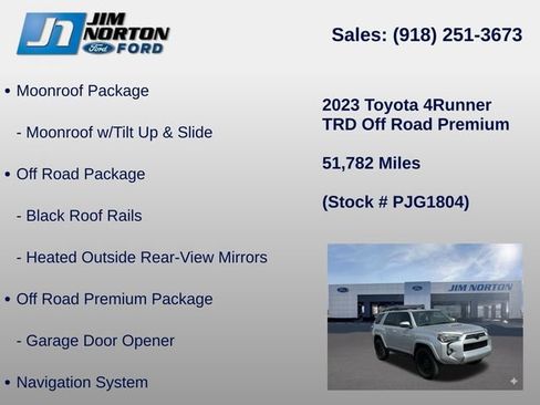 Used 2023 Toyota 4Runner TRD Off-Road Premium w/ Moonroof Package AWD/4WD image 11