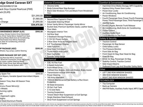 Used 2017 Dodge Grand Caravan SXT w/ Driver Convenience Group FWD image 1