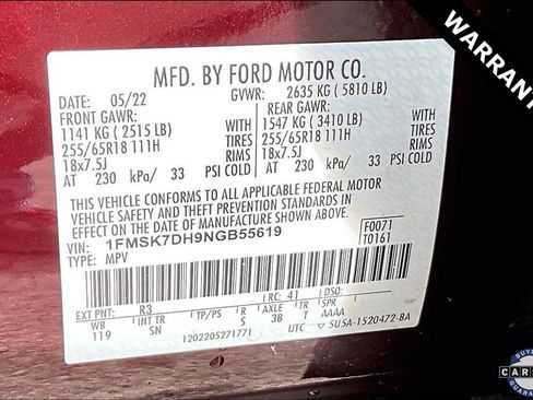 Used 2022 Ford Explorer XLT w/ Equipment Group 202A image 18