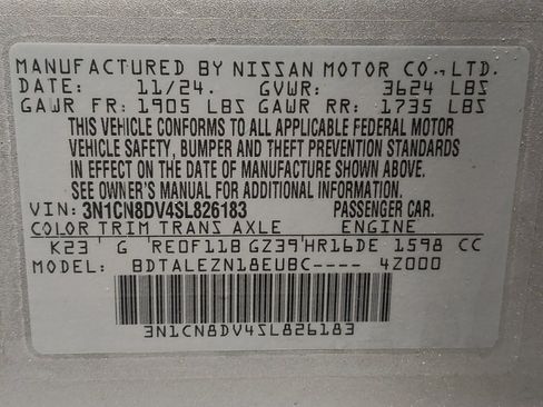 Used 2025 Nissan Versa S w/ S Plus Package FWD image 33