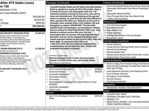 Used 2016 Cadillac ATS Luxury w/ Safety and Security Package image 15