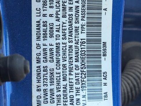 Used 2017 Honda Civic LX image 30