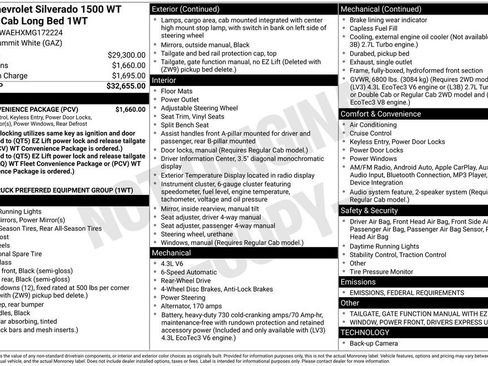 Used 2021 Chevrolet Silverado 1500 W/T w/ WT Convenience Package image 15