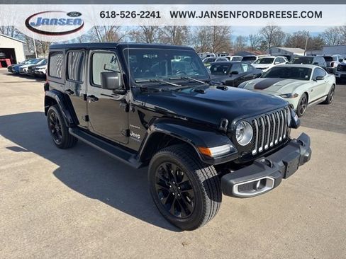 Used 2021 Jeep Wrangler Unlimited Sahara 4xe w/ Cold Weather Group image 1