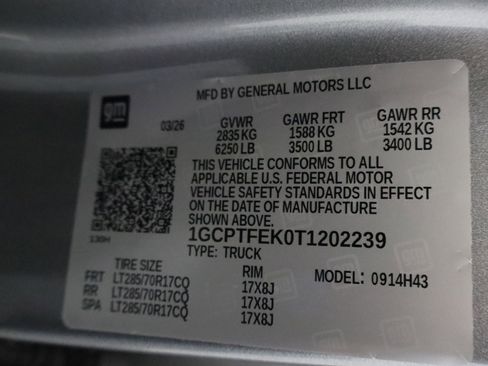 New 2026 Chevrolet Colorado ZR2 w/ Technology Package AWD/4WD image 35