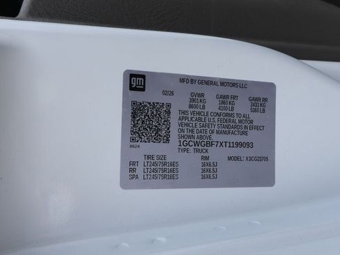 New 2026 Chevrolet Express 2500 Extended w/ Driver Convenience Package RWD image 47