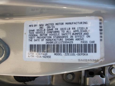Used 2002 Toyota Corolla LE FWD image 37