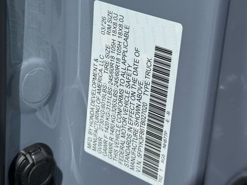 New 2026 Honda Ridgeline Black Edition image 24