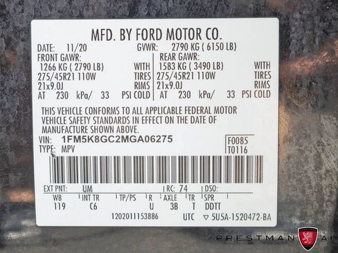 Used 2021 Ford Explorer ST w/ Equipment Group 401A AWD/4WD image 51