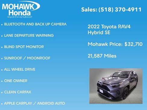 Used 2022 Toyota RAV4 SE w/ Convenience Package image 7