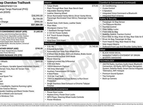 Used 2015 Jeep Cherokee Trailhawk w/ Comfort/Convenience Group image 4