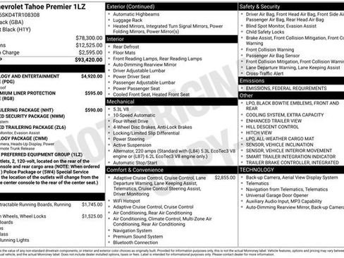 New 2026 Chevrolet Tahoe Premier image 3