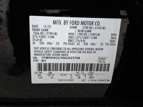 Used 2022 Ford Explorer ST w/ Equipment Group 401A AWD/4WD image 30