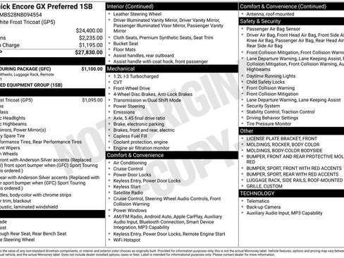 Used 2022 Buick Encore GX Preferred w/ Sport Touring Package FWD image 2