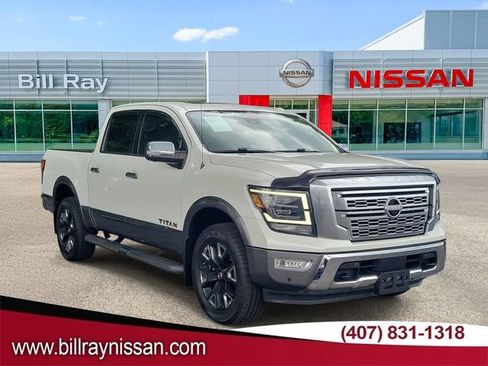 Used 2021 Nissan Titan Platinum Reserve w/ Moonroof Package AWD/4WD image 1