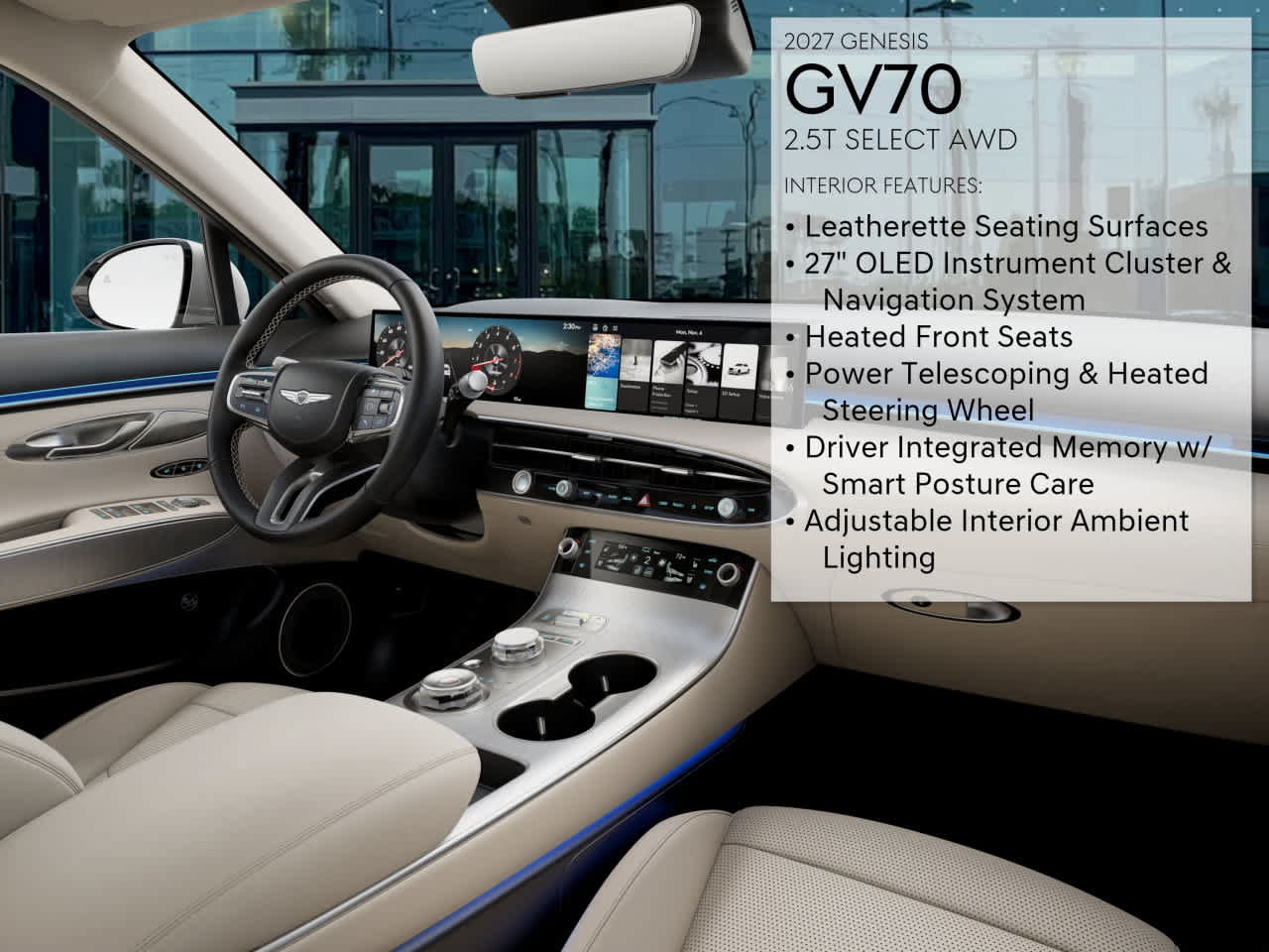 New 2027 Genesis GV70 2.5T Select AWD/4WD image 17