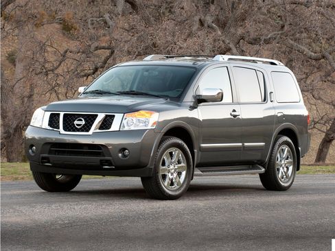 Used 2015 Nissan Armada Platinum w/ 2nd Row Captain Seat Package AWD/4WD image 1