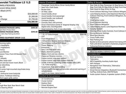 New 2026 Chevrolet TrailBlazer LS w/ LS Convenience Package FWD image 5
