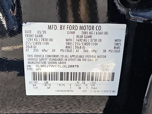 Used 2020 Lincoln Aviator Reserve w/ Equipment Group 201A image 36