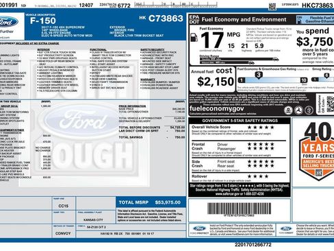 Used 2017 Ford F150 Lariat AWD/4WD image 4