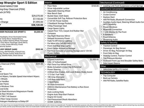 Used 2021 Jeep Wrangler Sport S image 25