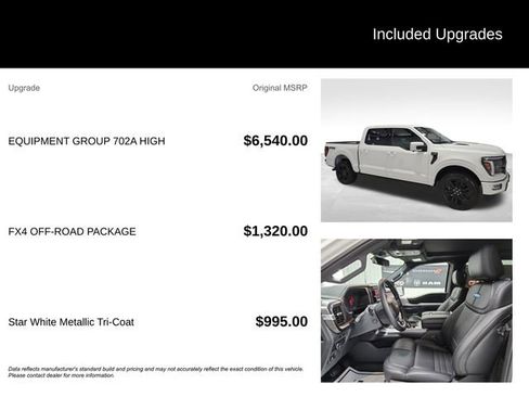 New 2025 Ford F150 Platinum w/ Equipment Group 702A High image 5