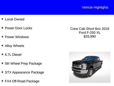 Used 2018 Ford F250 XL w/ STX Appearance Package image 2