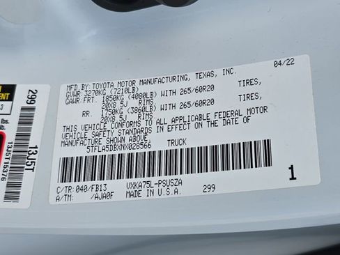 Used 2022 Toyota Tundra SR5 image 34