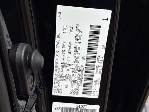 Used 2026 Toyota Sequoia Platinum w/ Tow Technology Package AWD/4WD image 40