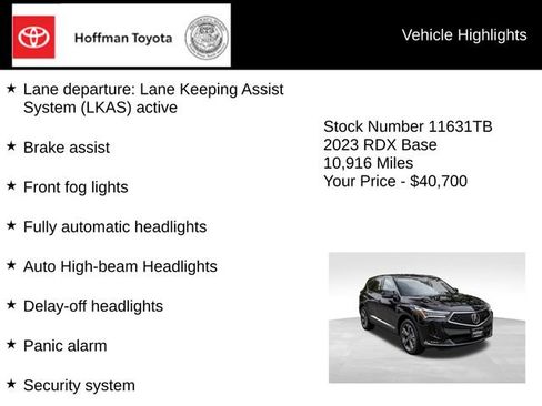 Used 2023 Acura RDX AWD w/ Advance Package image 30