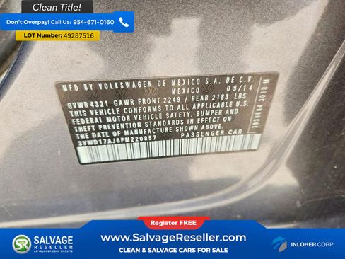 Used 2015 Volkswagen Jetta Sport image 16