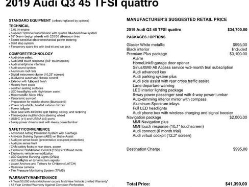 Used 2019 Audi Q3 2.0T Premium Plus w/ Premium Plus Package image 26