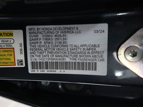 Certified 2024 Honda Accord EX-L image 35