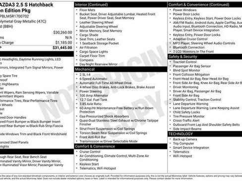 Used 2024 MAZDA MAZDA3 s image 33