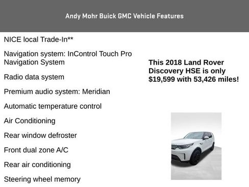 Used 2018 Land Rover Discovery HSE AWD/4WD image 4